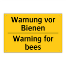 Warnung vor Bienen - Warning for bees