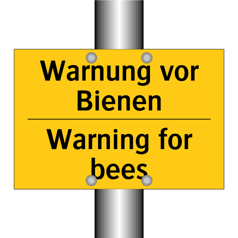 Warnung vor Bienen - Warning for bees