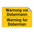 Warnung vor Dobermann - Warning for Doberman