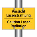 Vorsicht Laserstrahlung - Caution Laser Radiation