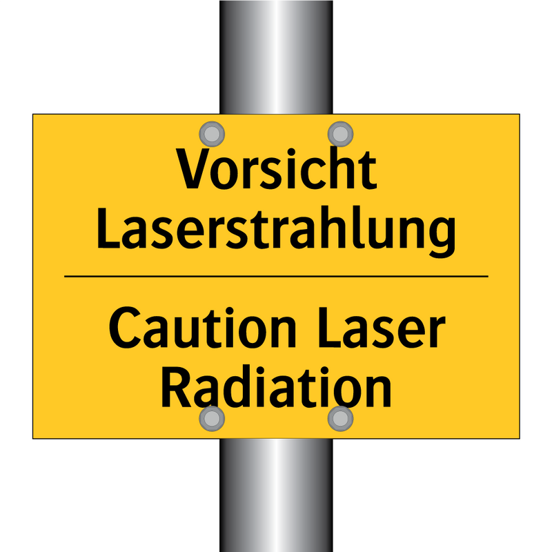 Vorsicht Laserstrahlung - Caution Laser Radiation