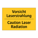 Vorsicht Laserstrahlung - Caution Laser Radiation