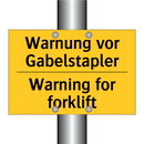Warnung vor Gabelstapler - Warning for forklift