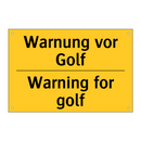 Warnung vor Golf - Warning for golf