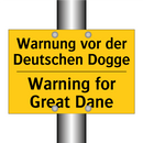 Warnung vor der Deutschen Dogge/.../ - Warning for Great Dane