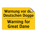 Warnung vor der Deutschen Dogge/.../ - Warning for Great Dane
