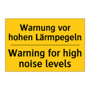 Warnung vor hohen Lärmpegeln - Warning for high noise levels