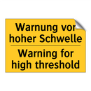 Warnung vor hoher Schwelle - Warning for high threshold