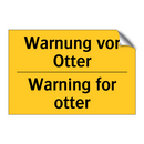 Warnung vor Otter - Warning for otter