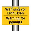 Warnung vor Erdnüssen - Warning for peanuts