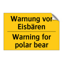 Warnung vor Eisbären - Warning for polar bear