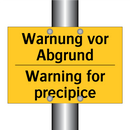 Warnung vor Abgrund - Warning for precipice