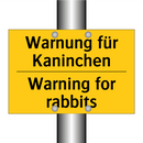 Warnung für Kaninchen - Warning for rabbits