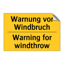 Warnung vor Windbruch - Warning for windthrow