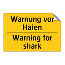 Warnung vor Haien - Warning for shark