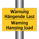 Warnung Hängende Last - Warning Hanging load