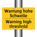 Warnung hohe Schwelle - Warning high threshold