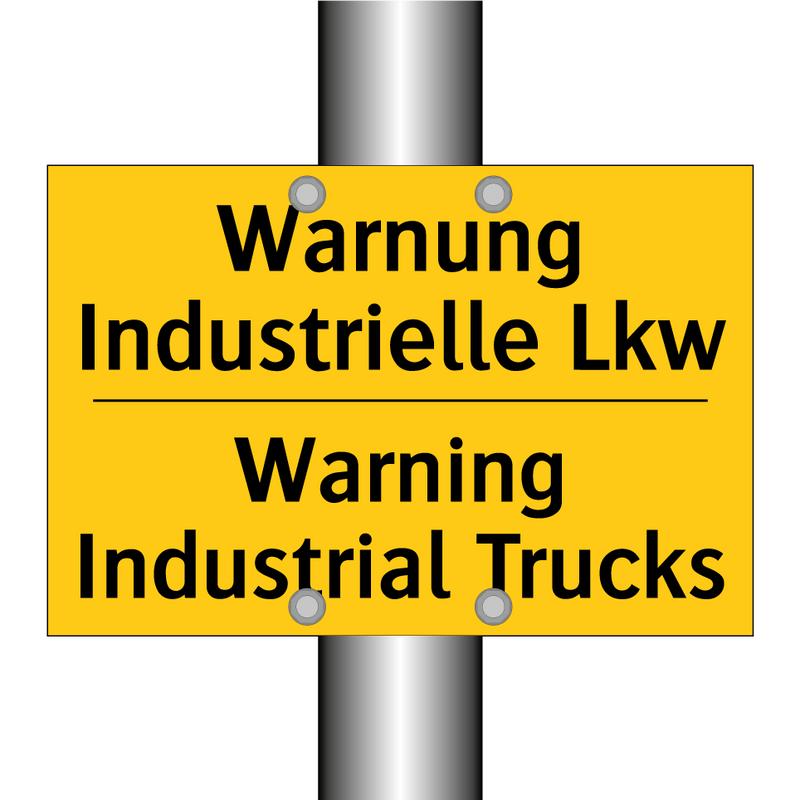Warnung Industrielle Lkw - Warning Industrial Trucks