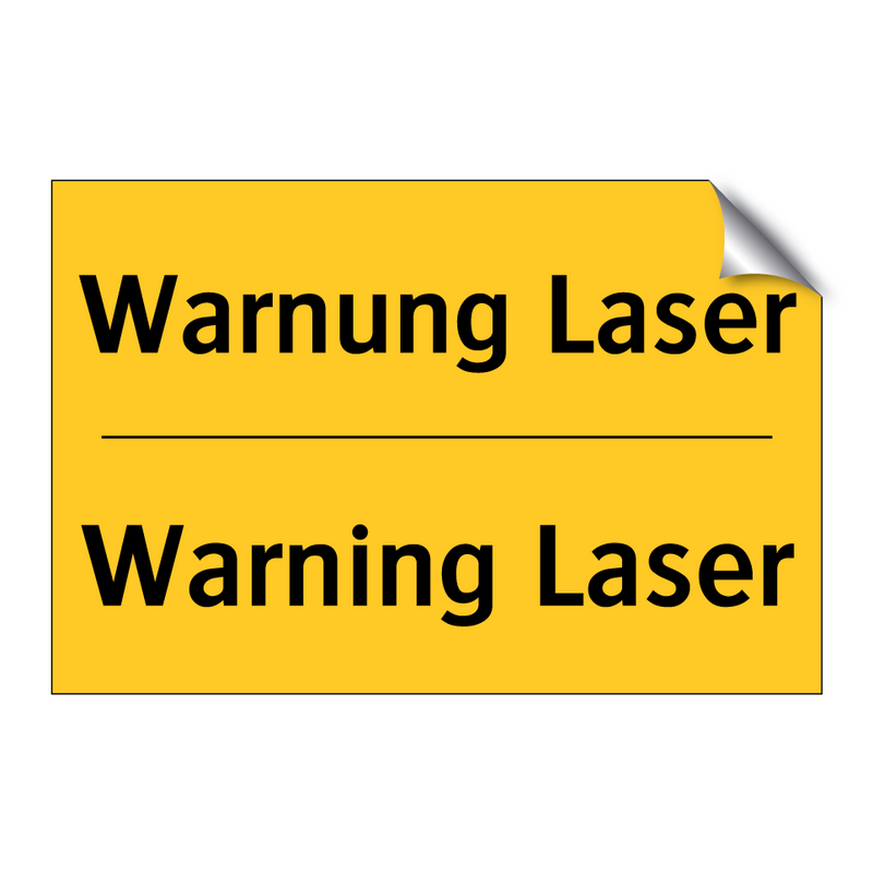 Warnung Laser - Warning Laser