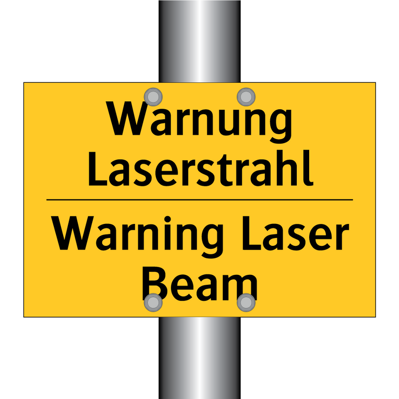 Warnung Laserstrahl - Warning Laser Beam