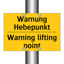 Warnung Hebepunkt - Warning lifting point