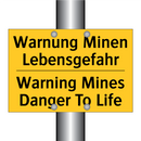 Warnung Minen Lebensgefahr - Warning Mines Danger To Life