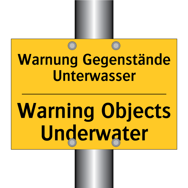 Warnung Gegenstände Unterwasser/.../ - Warning Objects Underwater