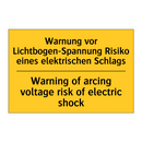 Warnung vor Lichtbogen-Spannung /.../ - Warning of arcing voltage risk /.../
