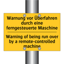 Warnung vor Überfahren durch eine /.../ - Warning of being run over by a /.../