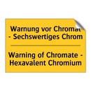 Warnung vor Chromat - Sechswertiges /.../ - Warning of Chromate - Hexavalent /.../