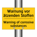 Warnung vor ätzenden Stoffen - Warning of corrosive substances/.../
