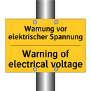 Warnung vor elektrischer Spannung/.../ - Warning of electrical voltage