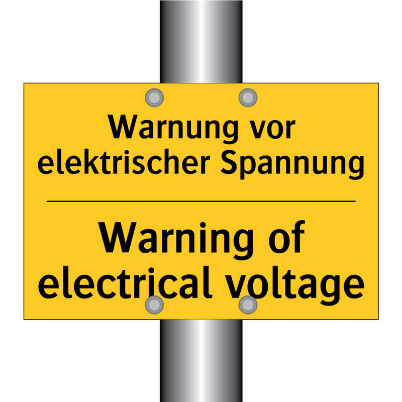 Warnung vor elektrischer Spannung/.../ - Warning of electrical voltage