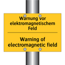 Warnung vor elektromagnetischem /.../ - Warning of electromagnetic field/.../