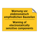 Warnung vor elektrostatisch empfindlichen /.../ - Warning of electrostatically sensitive /.../