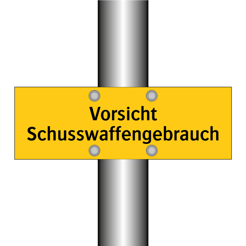 Vorsicht Schusswaffengebrauch