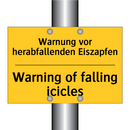 Warnung vor herabfallenden Eiszapfen/.../ - Warning of falling icicles