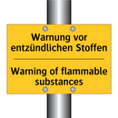 Warnung vor entzündlichen Stoffen/.../ - Warning of flammable substances/.../