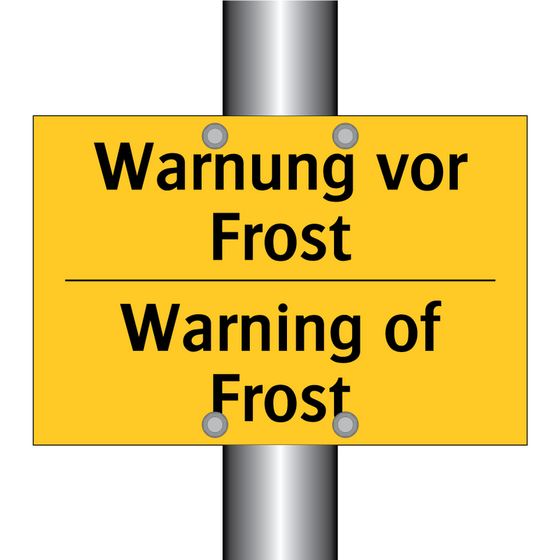 Warnung vor Frost - Warning of Frost