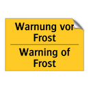 Warnung vor Frost - Warning of Frost