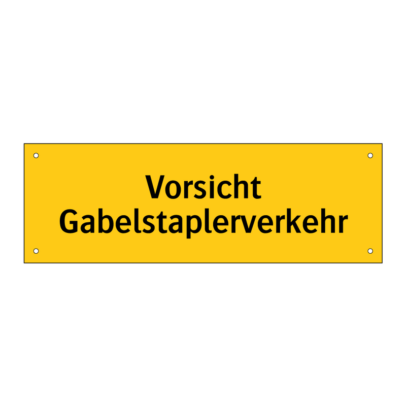 Vorsicht Gabelstaplerverkehr