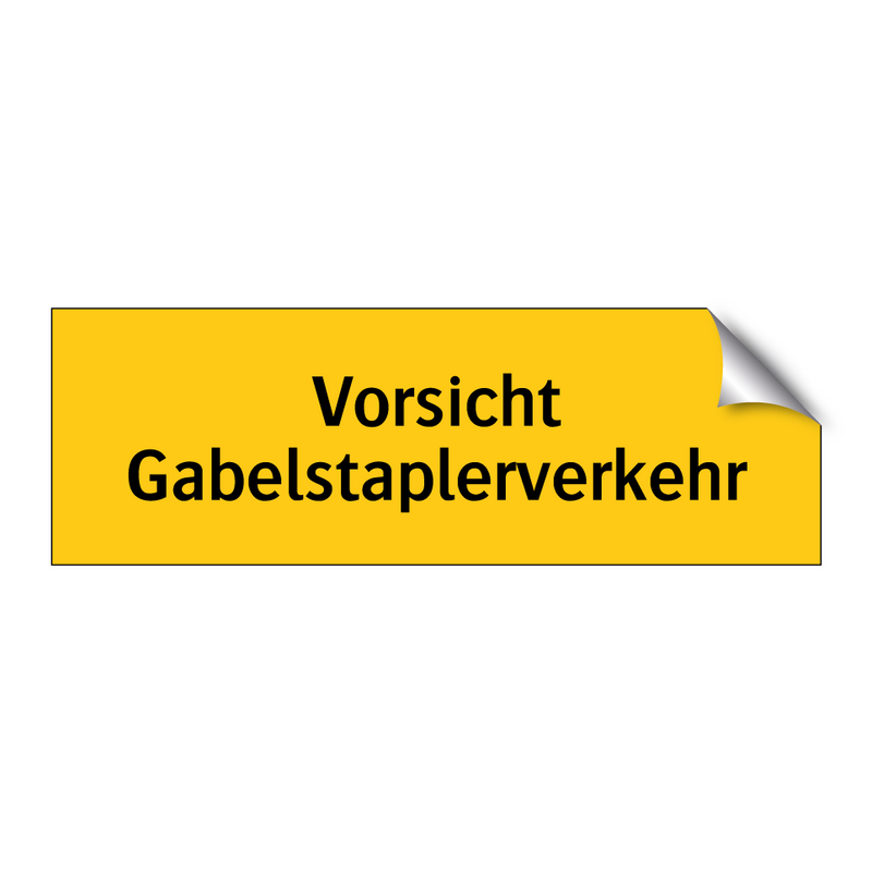 Vorsicht Gabelstaplerverkehr