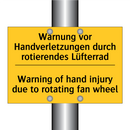 Warnung vor Handverletzungen durch /.../ - Warning of hand injury due to /.../