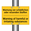 Warnung vor schädlichen oder reizenden /.../ - Warning of harmful or irritating /.../