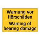 Warnung vor Hörschäden - Warning of hearing damage