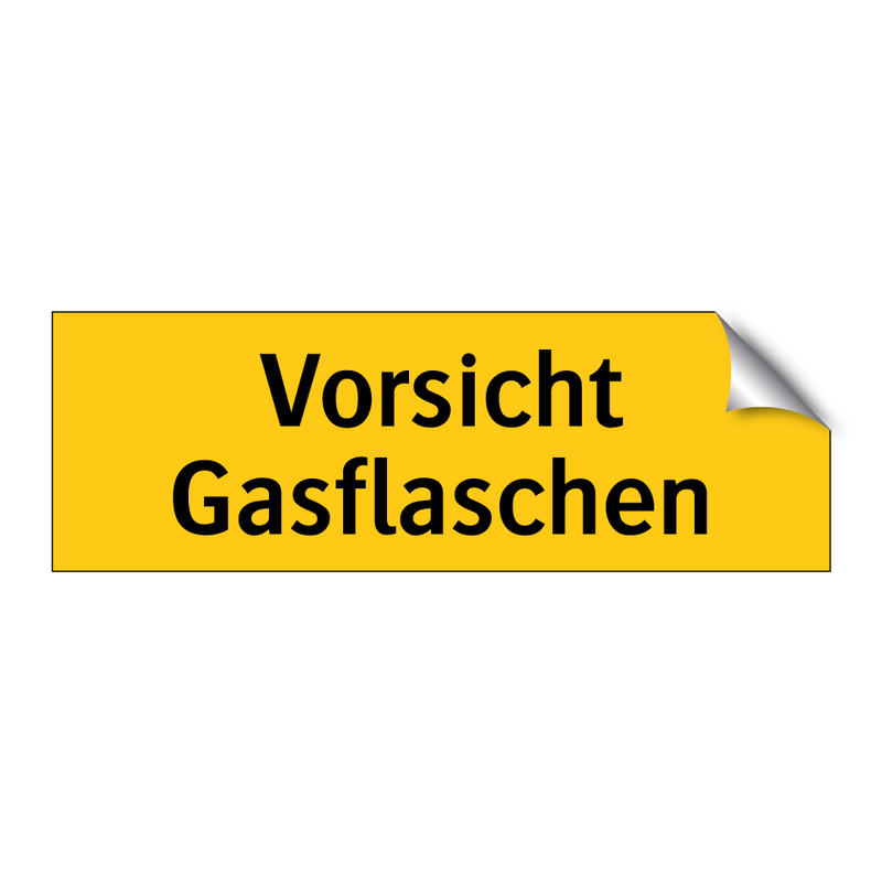 Vorsicht Gasflaschen