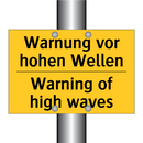 Warnung vor hohen Wellen - Warning of high waves