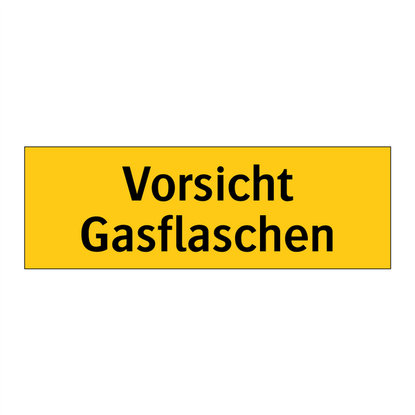 Vorsicht Gasflaschen