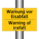 Warnung vor Eisabfall - Warning of icefall