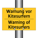 Warnung vor Kitesurfern - Warning of Kitesurfers